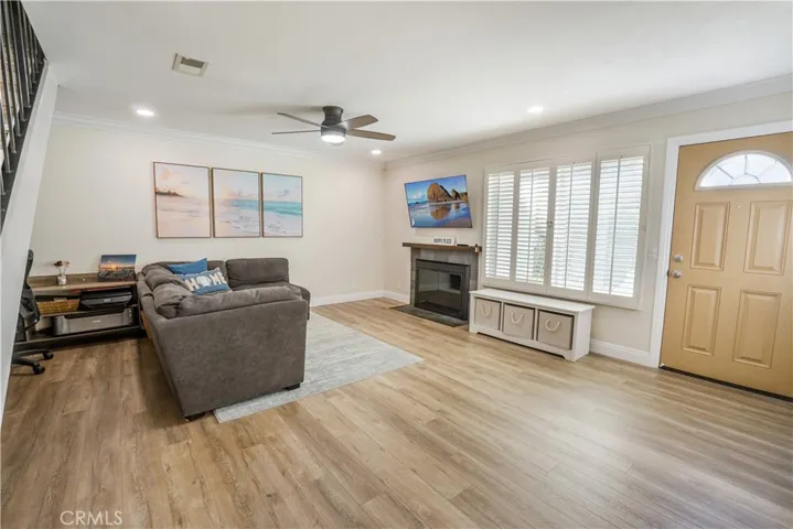 Front door and Living room