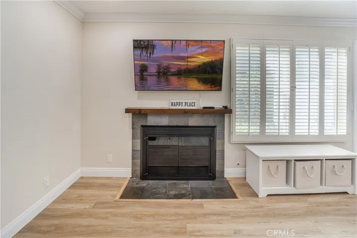Fireplace in living room
