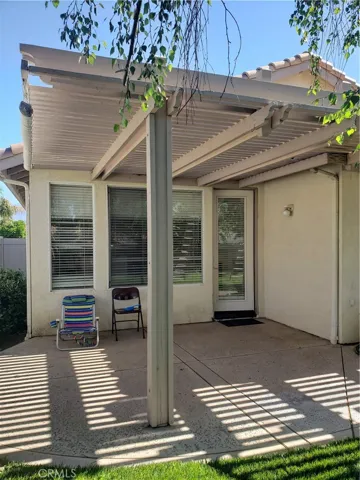 backdoor to patio area