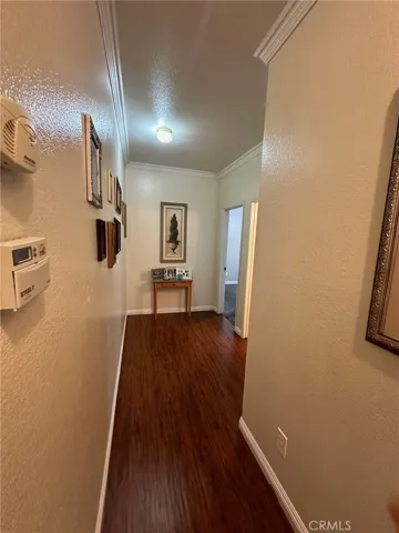 Hallway to bedroom and bathroom