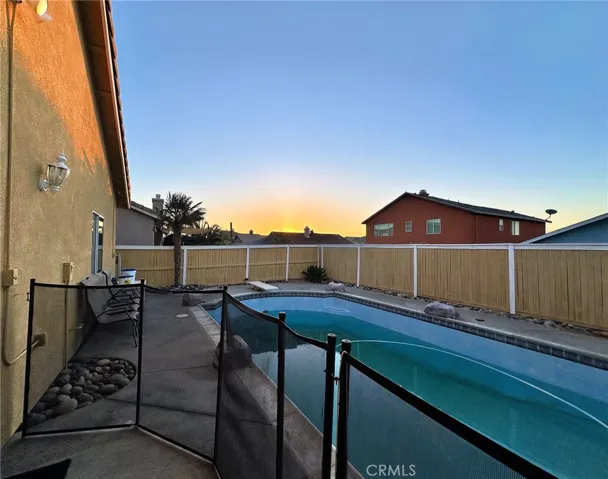 Fenced pool