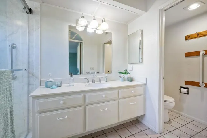 Primary bath - shower was recently remodeled