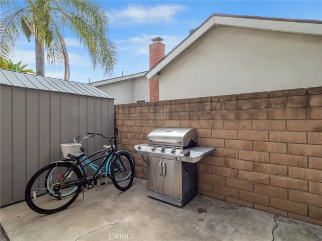 Storage Shed & BBQ Area
