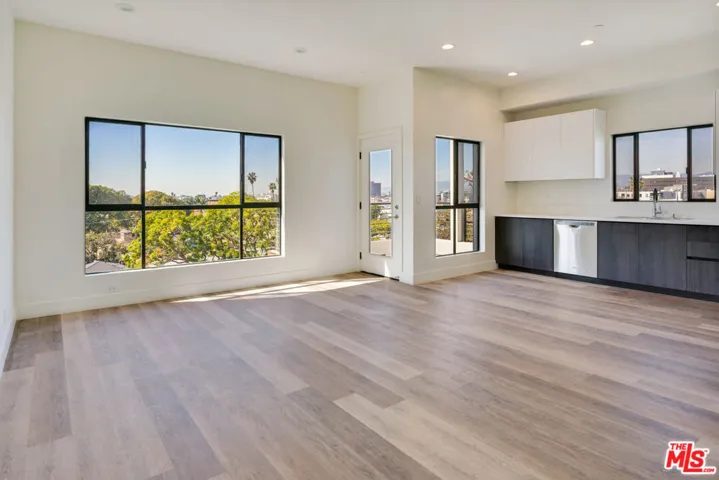 living, dining, kitchen area