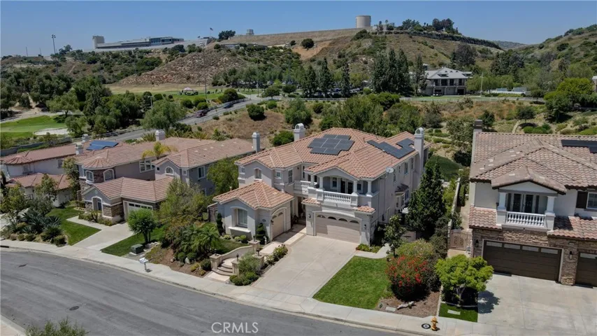 Solar panels on the roof.