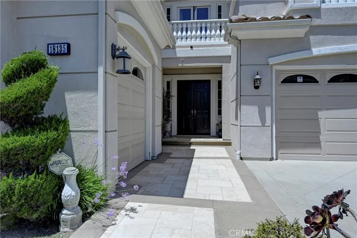 Two garages for 3 cars.