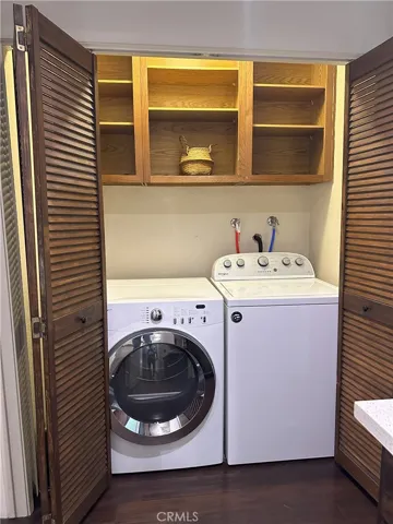 Washer/dryer area inside unit!