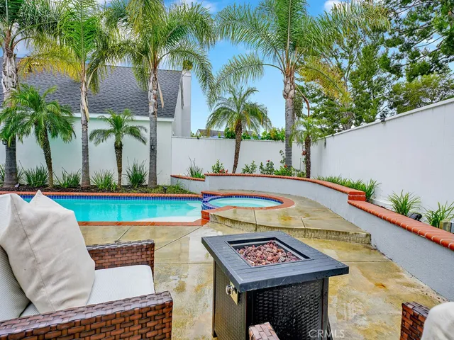 gas fire pit area