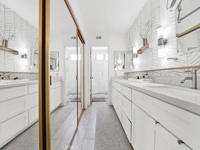primary closet and sink area