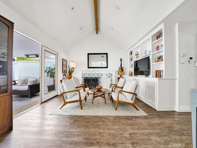 living room and outdoor living space