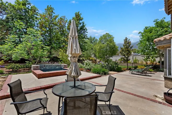 Rear Patio Dining Area