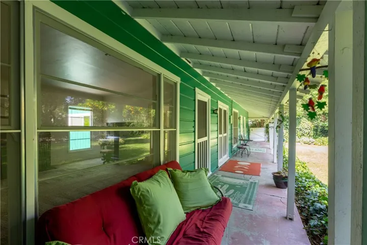 ranch style long porch