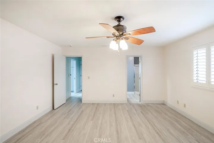 LOOKING INTO BATH AND HALLWAY.