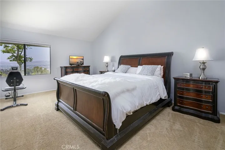 Large Primary Bedroom with Vaulted Ceilings and AMAZING VIEWS!