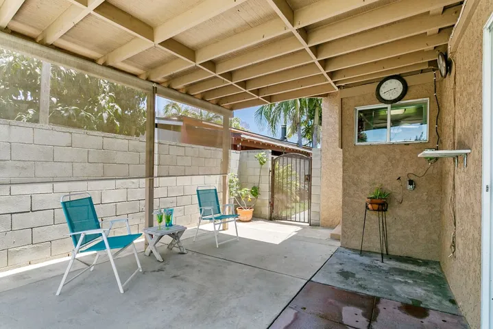 Covered patio off living area