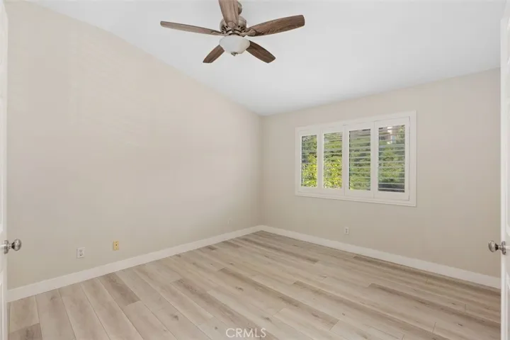 Master bedroom with vaulted ceilings