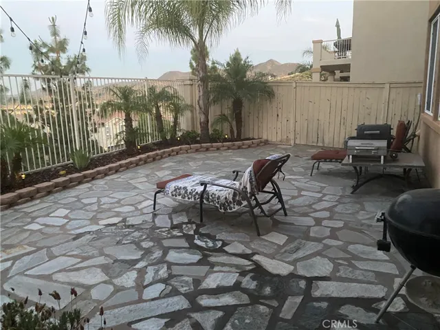 Landscaped backyard
