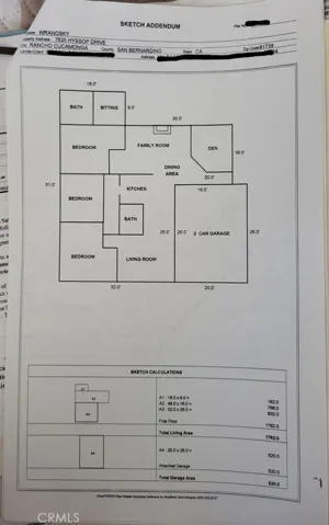 Appraisal measured sqft