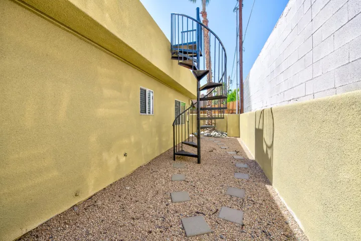 Outdoor Spiral Staircase Up to the Stars