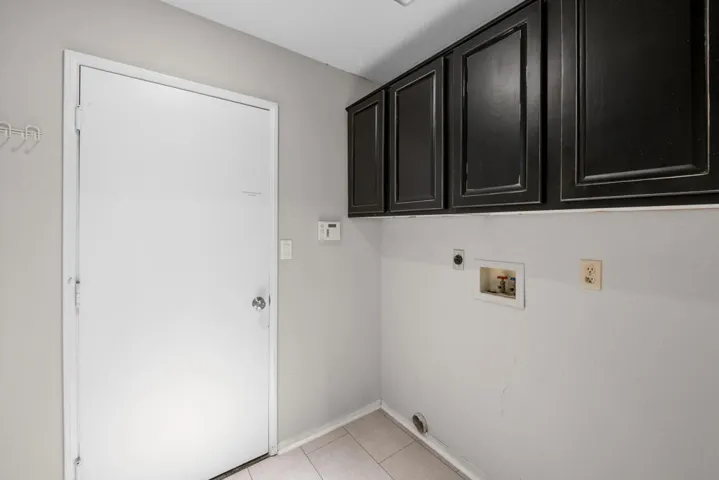 Laundry Room with Deep Cabinets