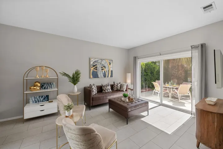 Family Room with Courtyard View