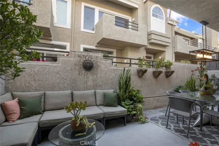 Large patio off living room