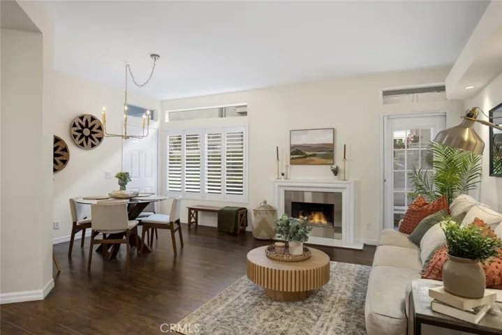 Plantation shutters throughout