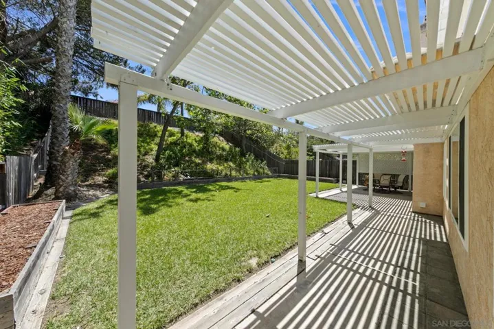 Concrete walkway all around the house