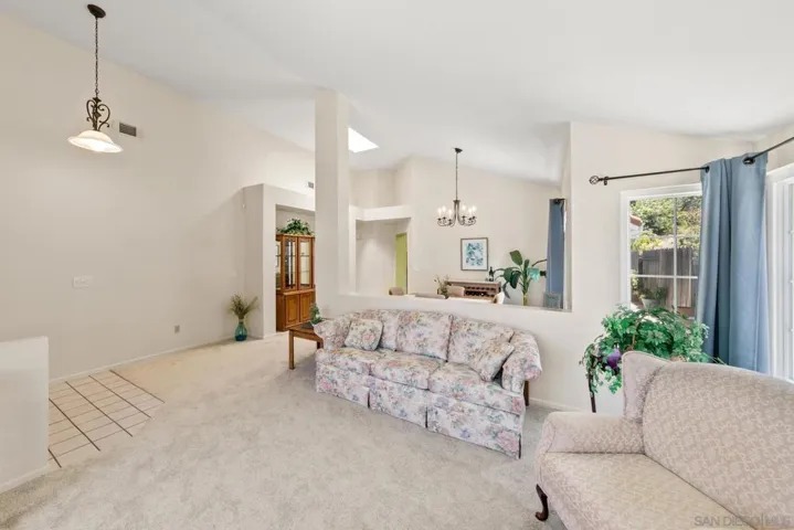 Open, spacious living and dining area