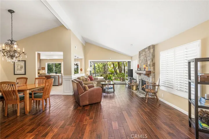 Living and dining rooms