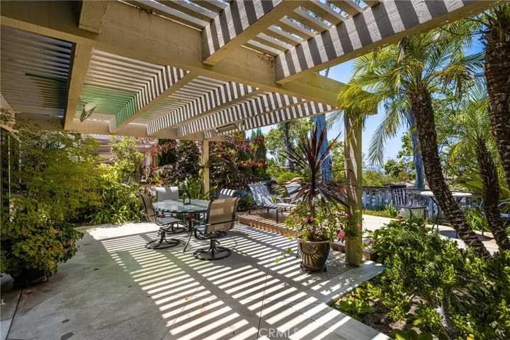 Covered patio area