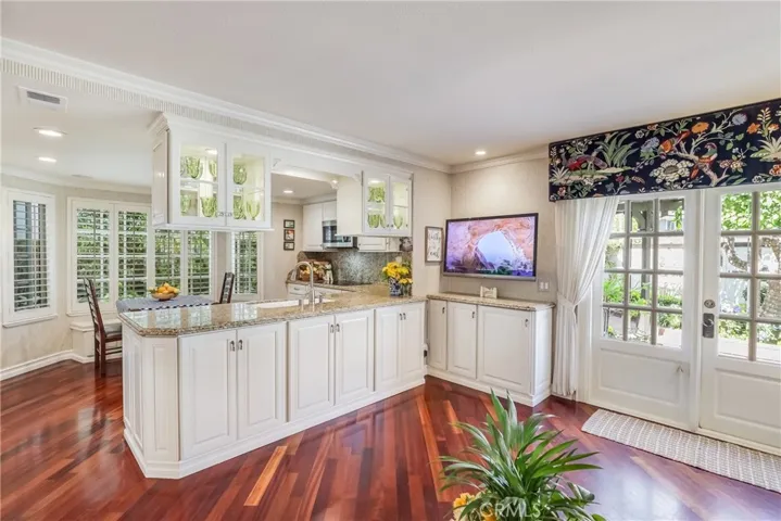 Kitchen with granite counter tops