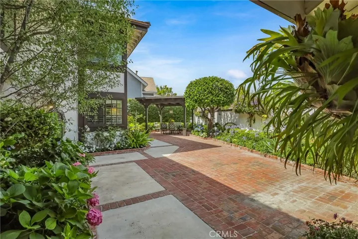 Your view into the private brick courtyard