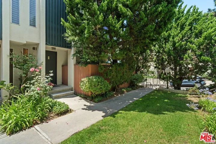 Grassy area outside unit