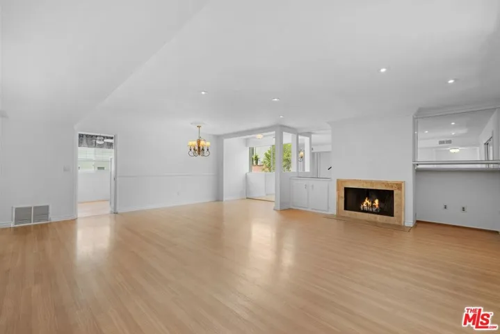 Wood burning fireplace