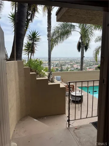 Separate, private entrance downstairs from side of the house