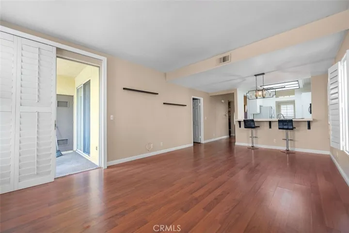 Living room with kitchen