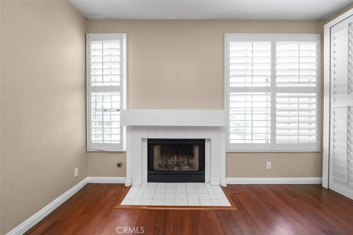 Fireplace on the living room