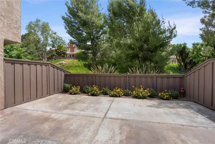 Large Patio with view of Greenbelt