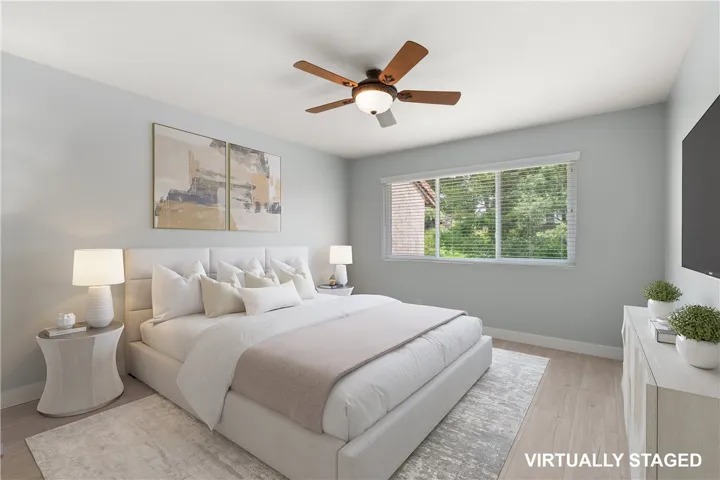 Staged Master bedroom