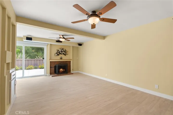 Living Room with Luxury Plank Flooring