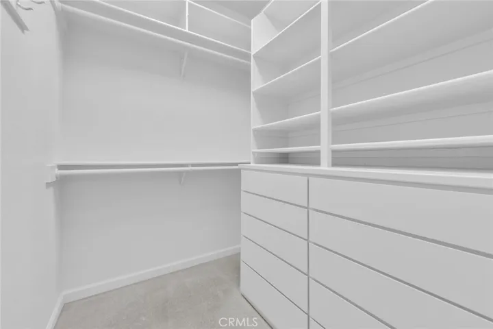 Mother-in-Law Unit spacious walk-in closet with many built-in drawers & shelves!