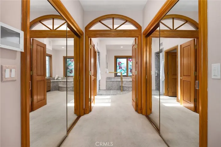 Master bedroom closets