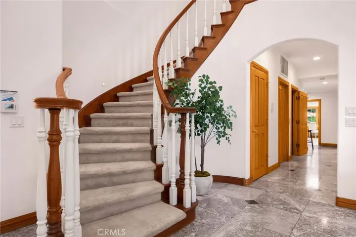 Stairs leading to the top floor, you can use the elevator too!