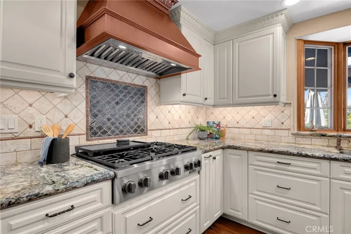 High end gas range