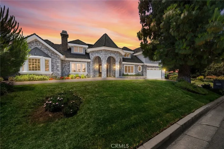 Lush front yard landscaping.