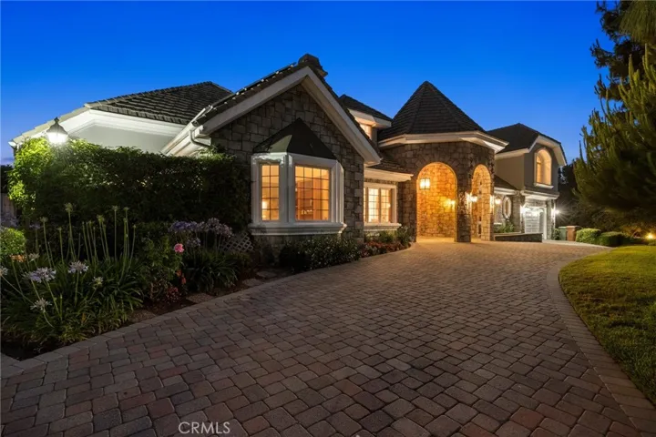 Night lighting of front of home