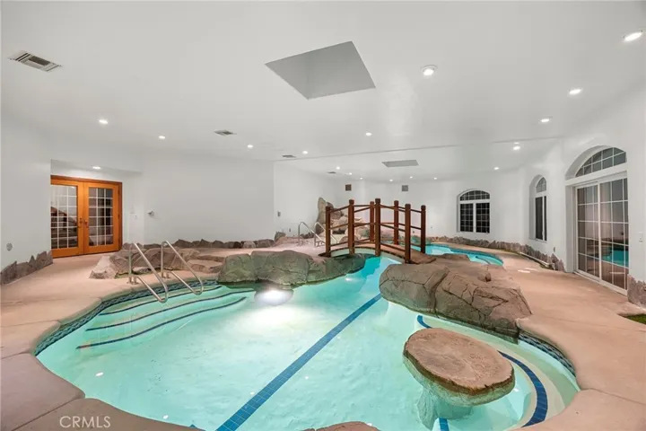 Bottom floor indoor pool