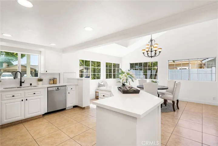 expanded, light and bright kitchen