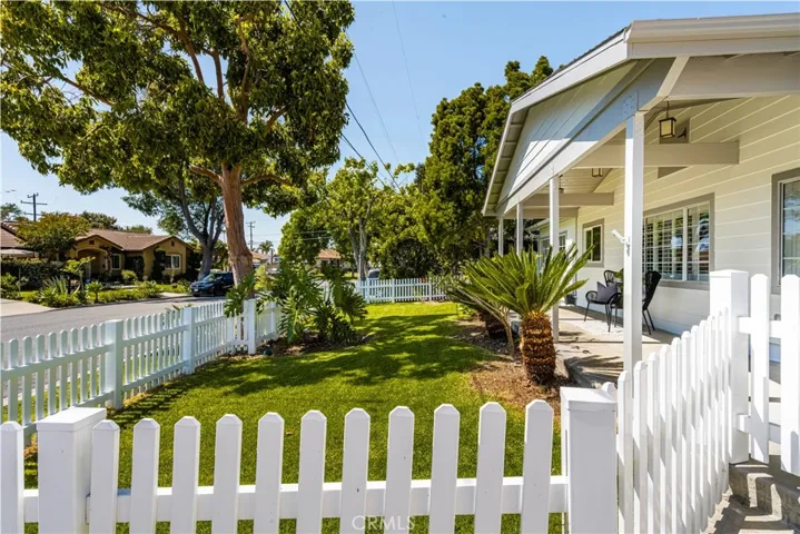 dreamy enclosed front yard